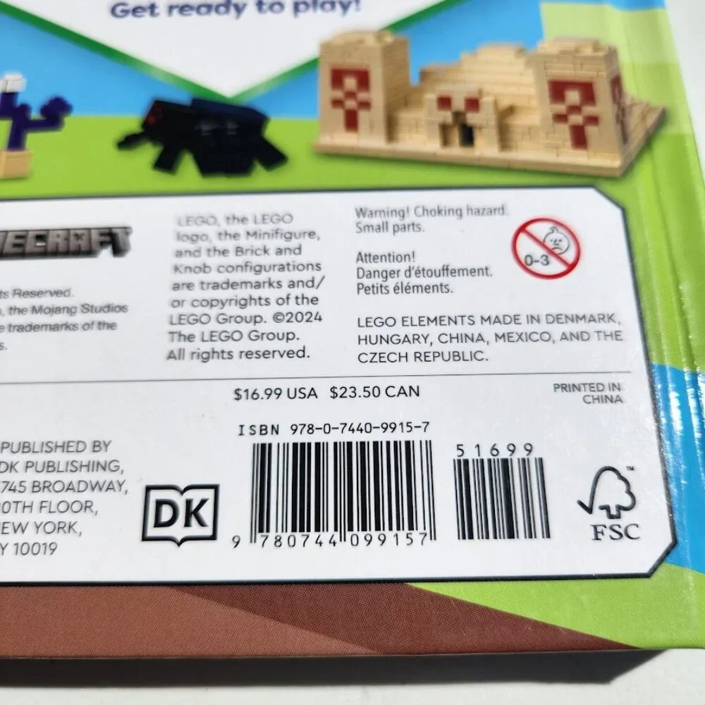 Lego Minecraft Ideas Book Hardcover Builds 9780744099157 ISBN-10 ‏ : ‎ 074409915